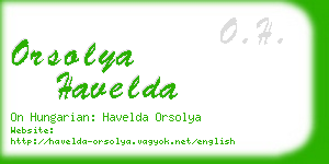 orsolya havelda business card